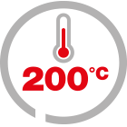 max temp 200°C